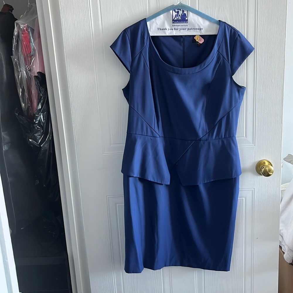 JACOBS Peplum Dress - Blue